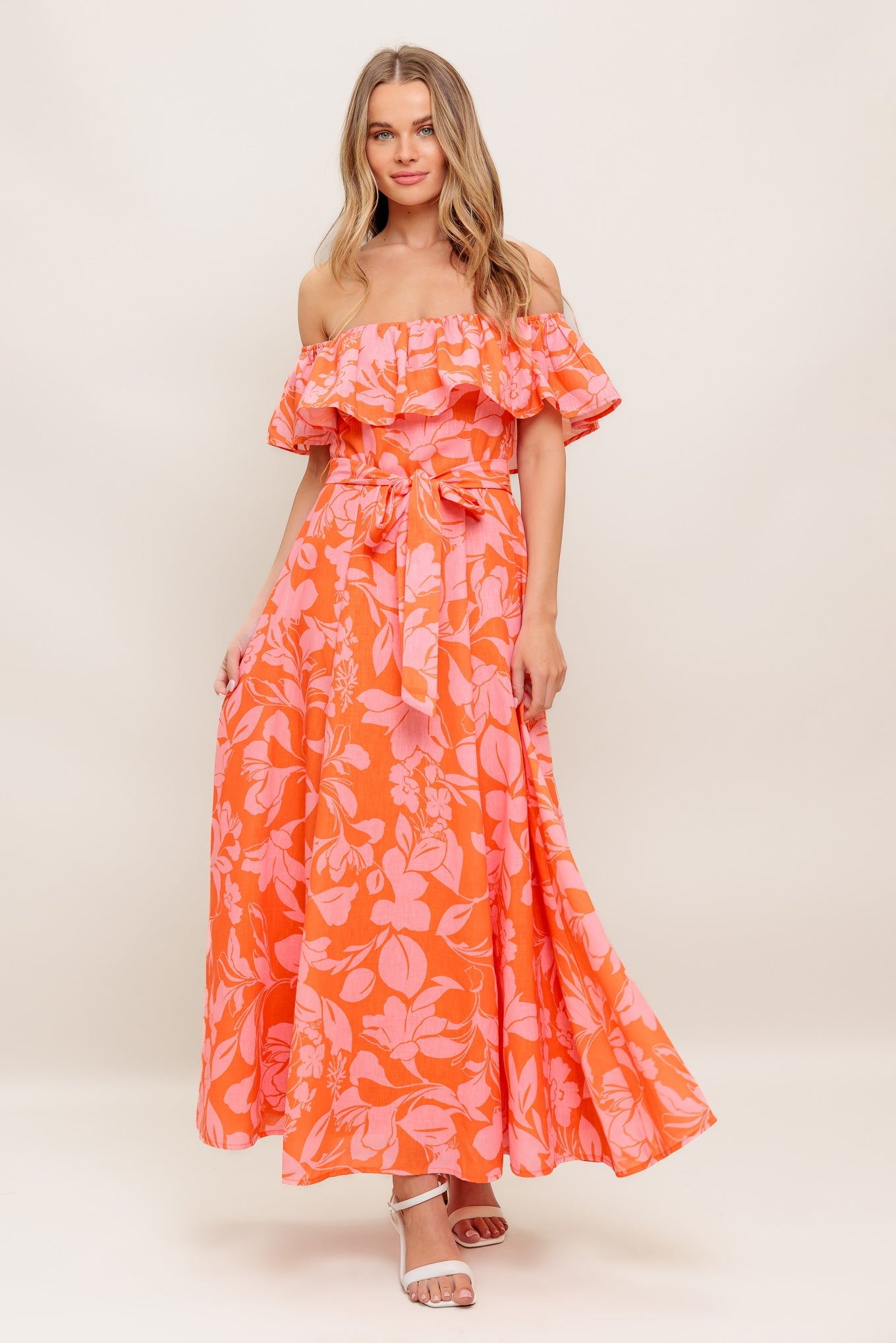 CITRUS GARDEN MIDI DRESS-Vavasi