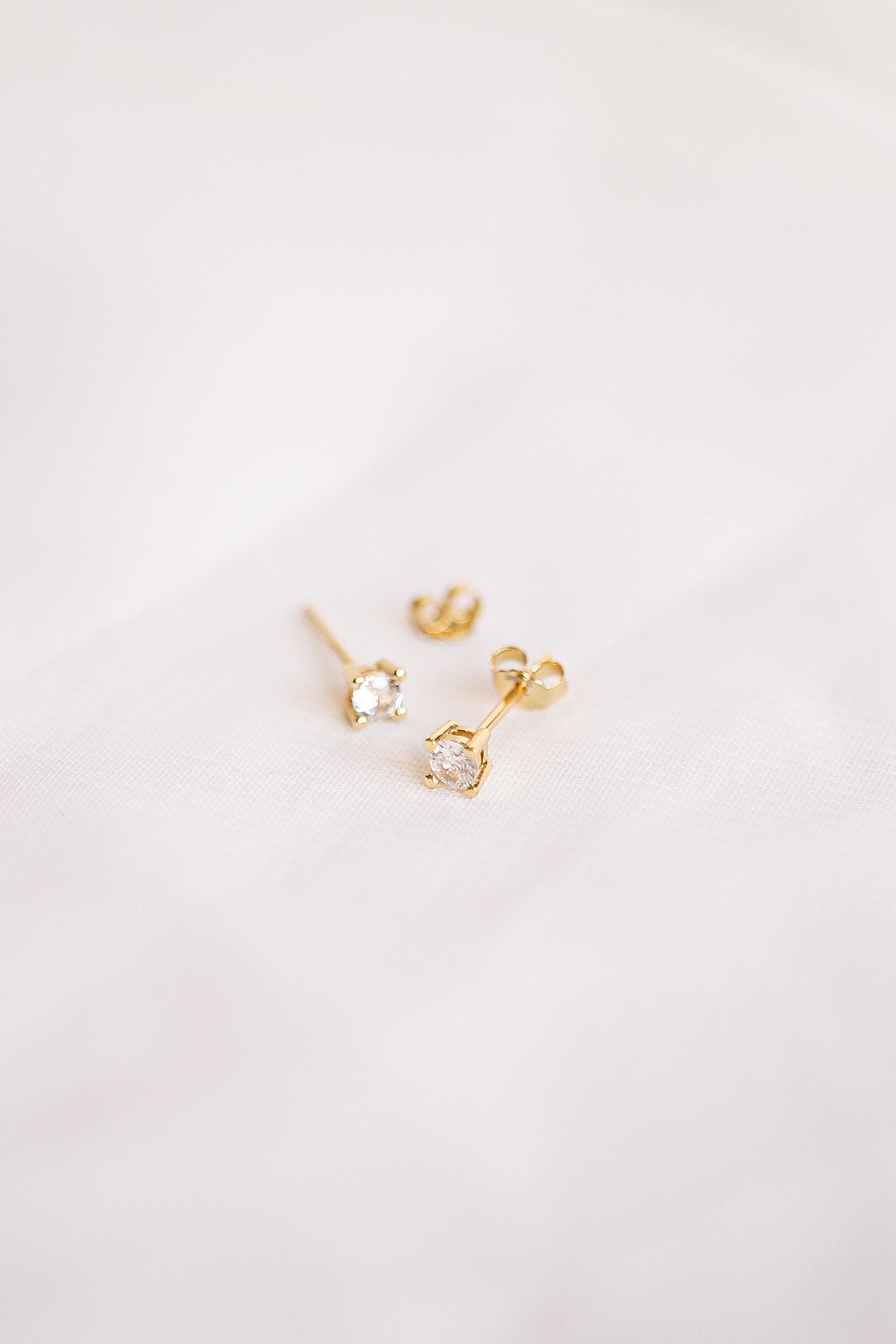 CZ Crystal Stud in Gold-Vavasi