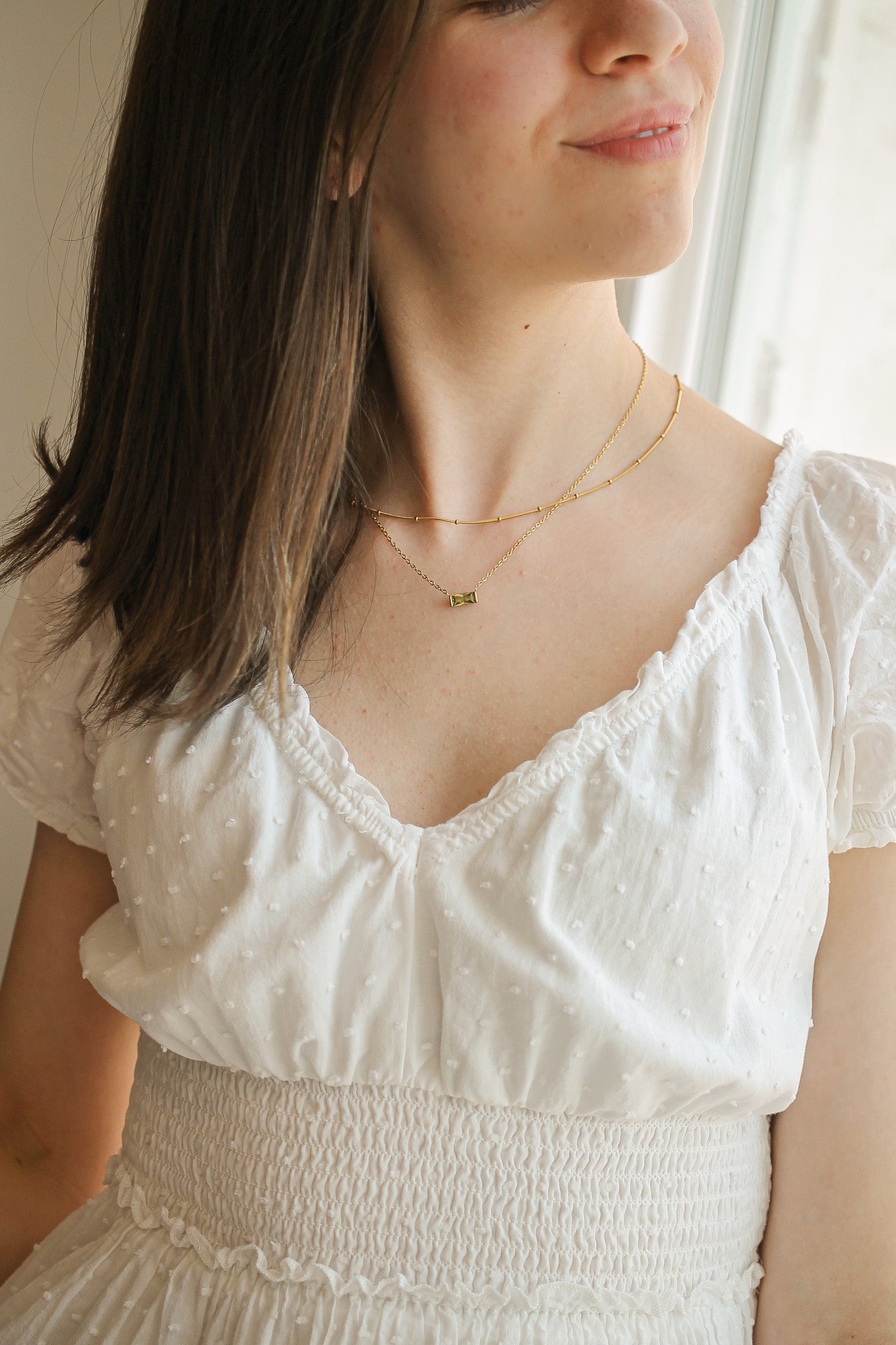 CZ Birthstone Necklace in Gold-Vavasi