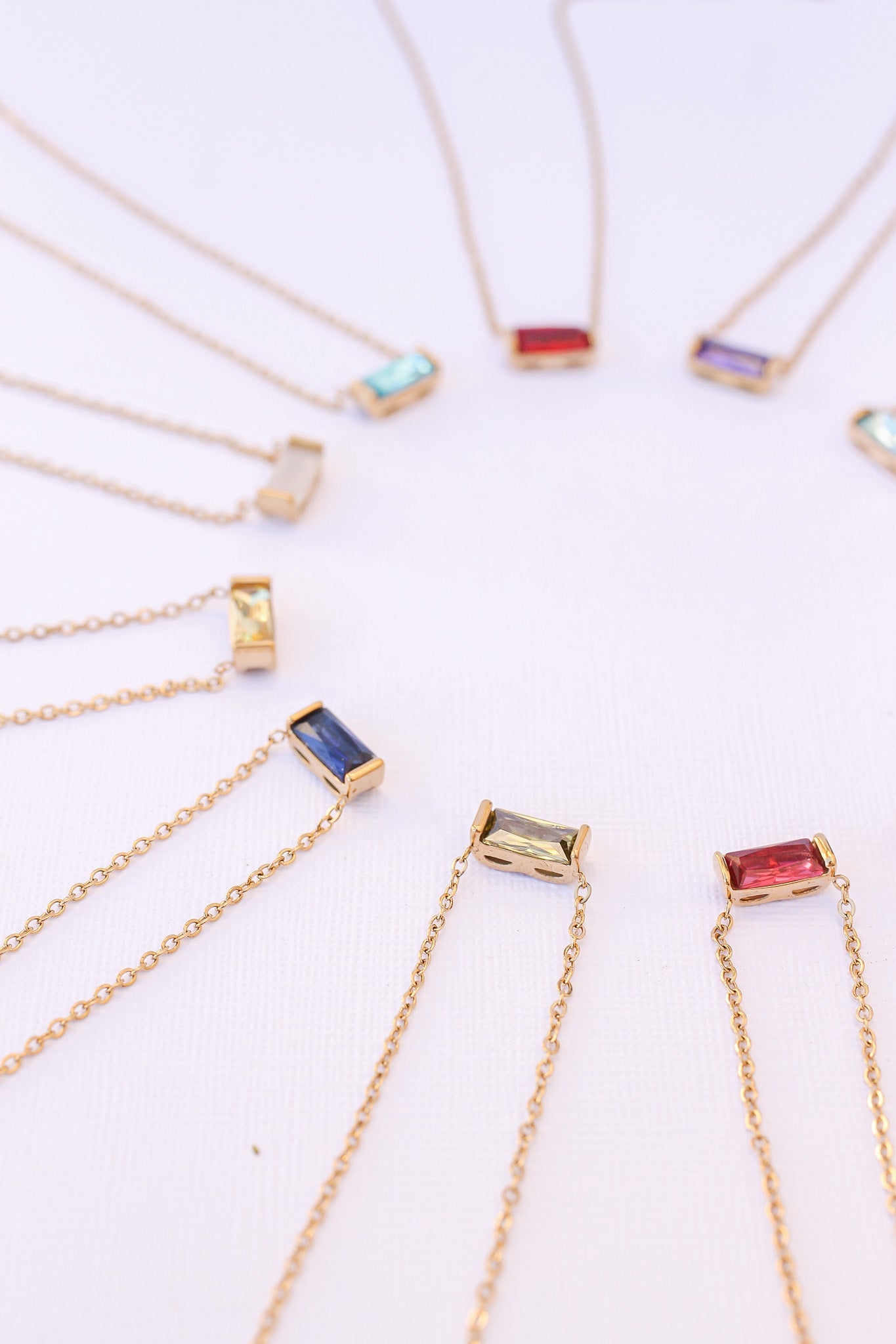 CZ Birthstone Necklace in Gold-Vavasi