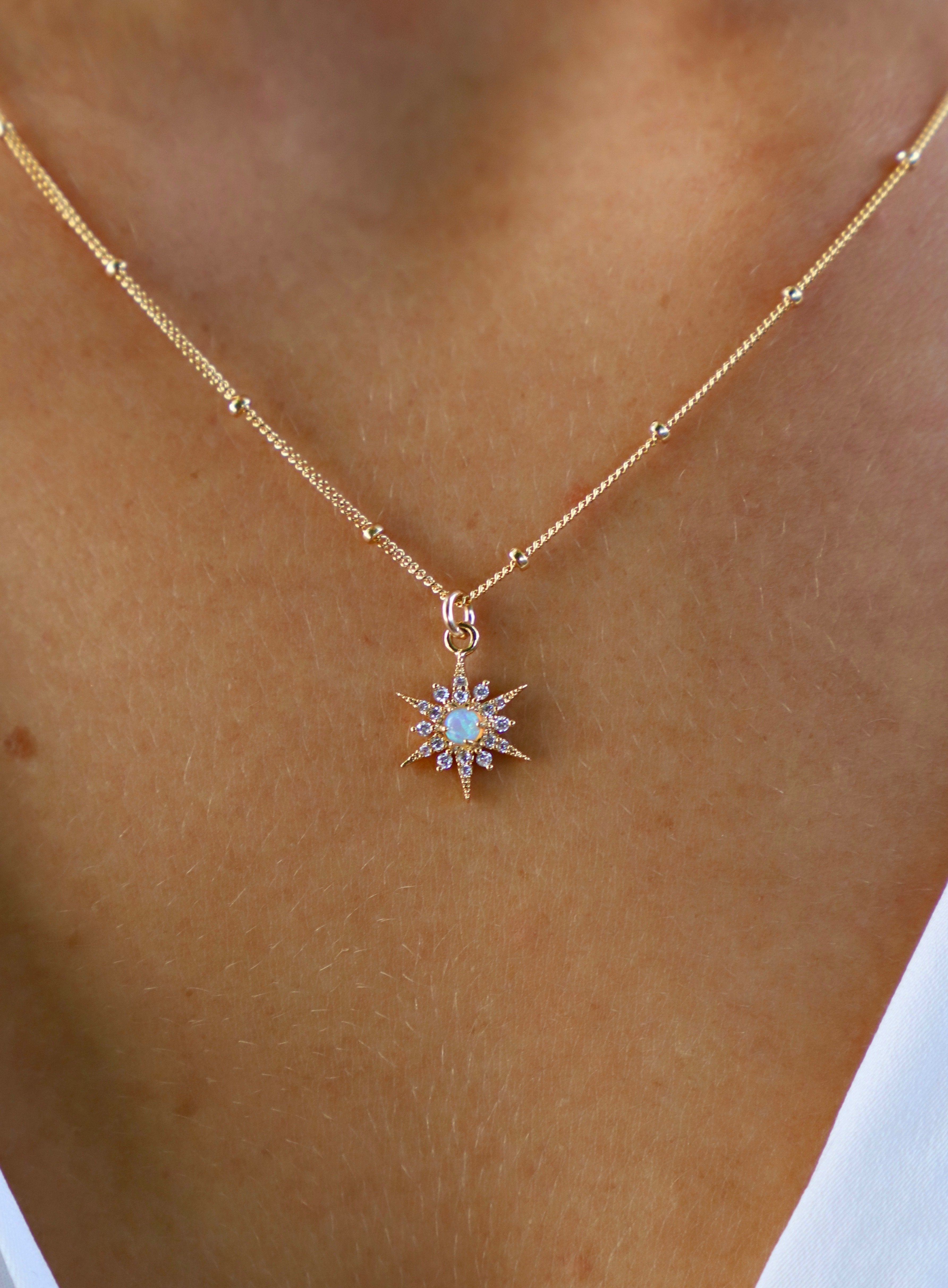 OPAL STARBURST NECKLACE-Vavasi