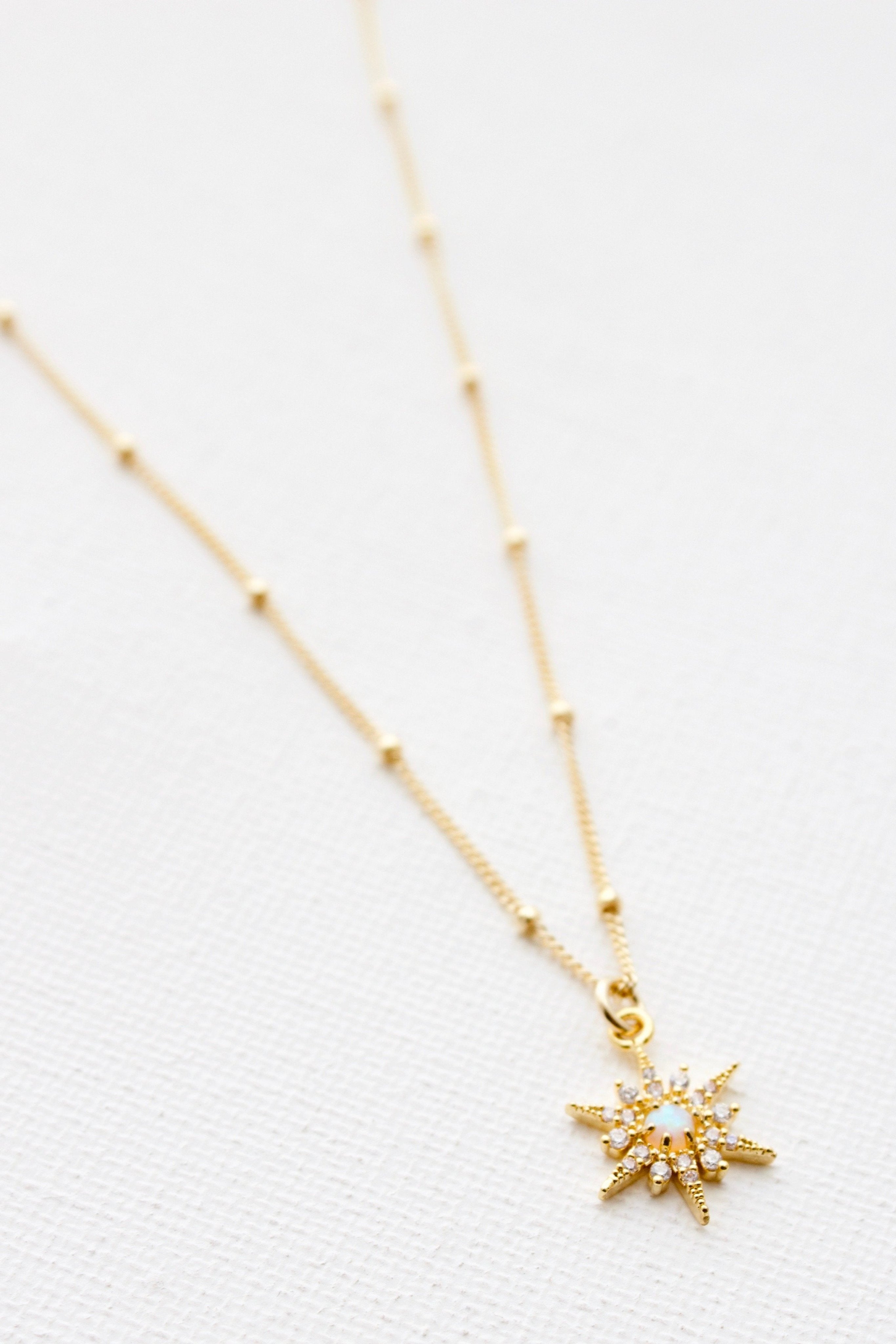 OPAL STARBURST NECKLACE-Vavasi