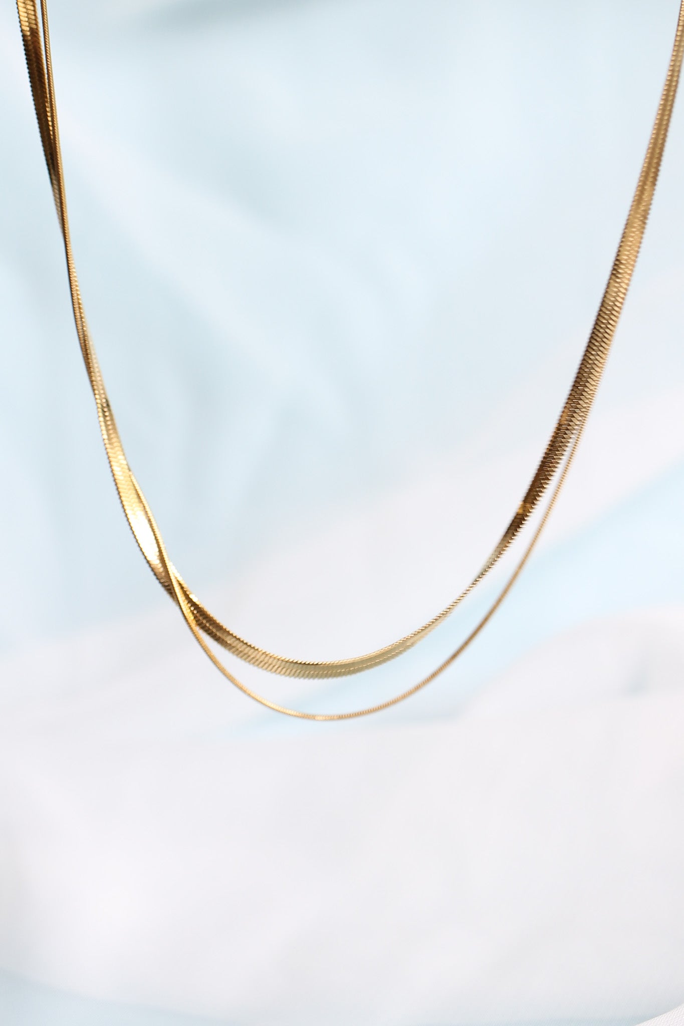Back Bay Layered Necklace in Gold-Vavasi