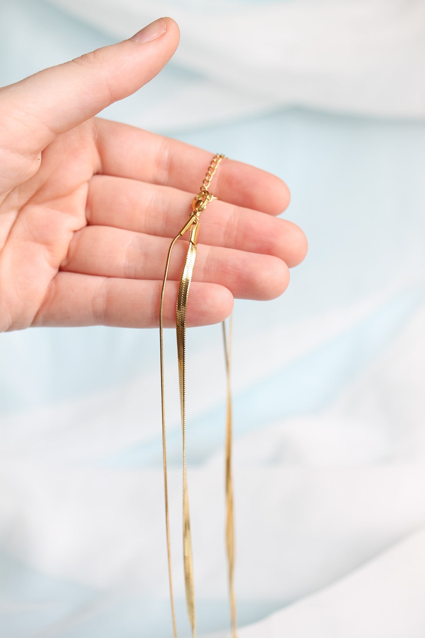 Back Bay Layered Necklace in Gold-Vavasi