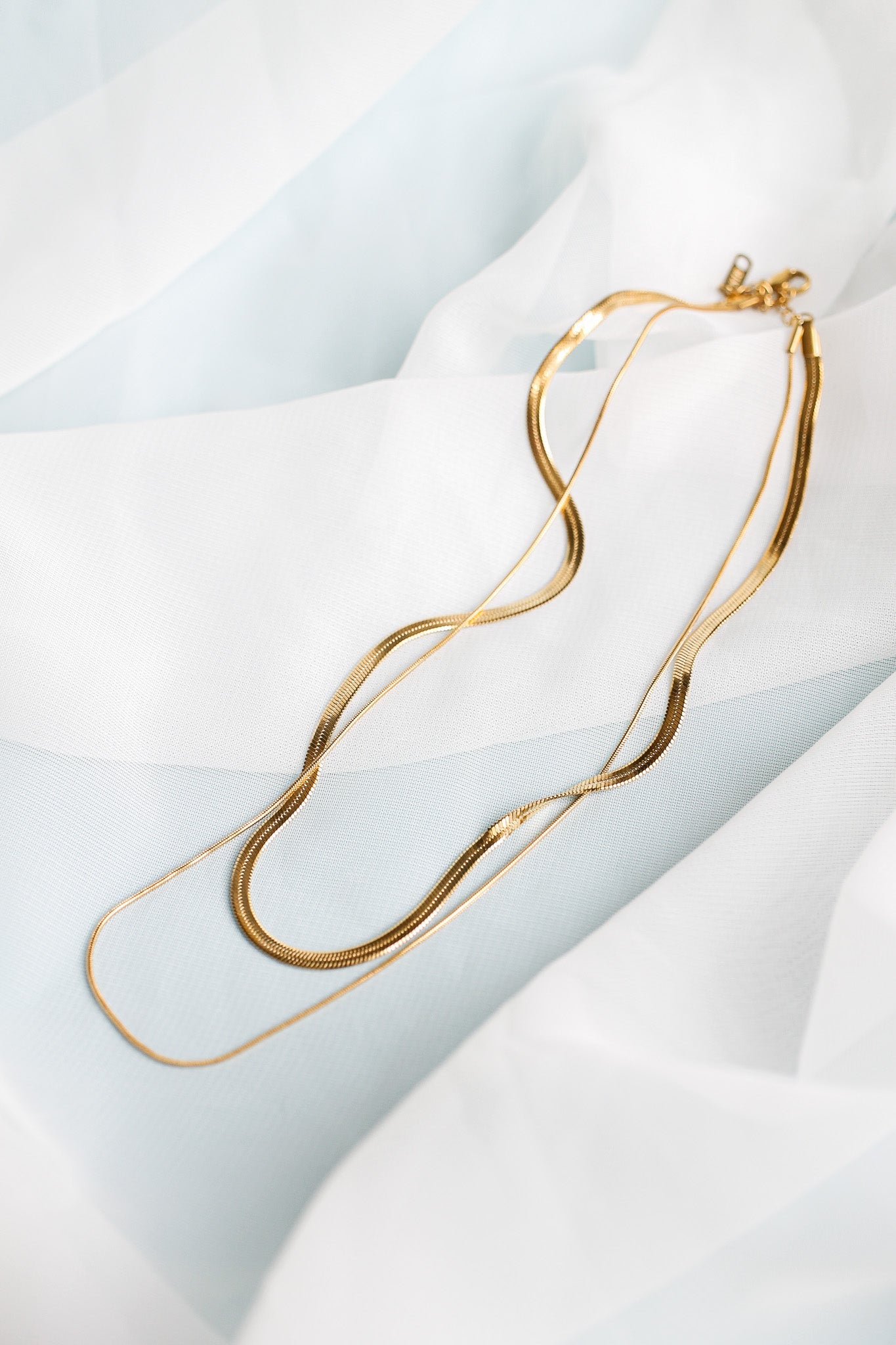 Back Bay Layered Necklace in Gold-Vavasi