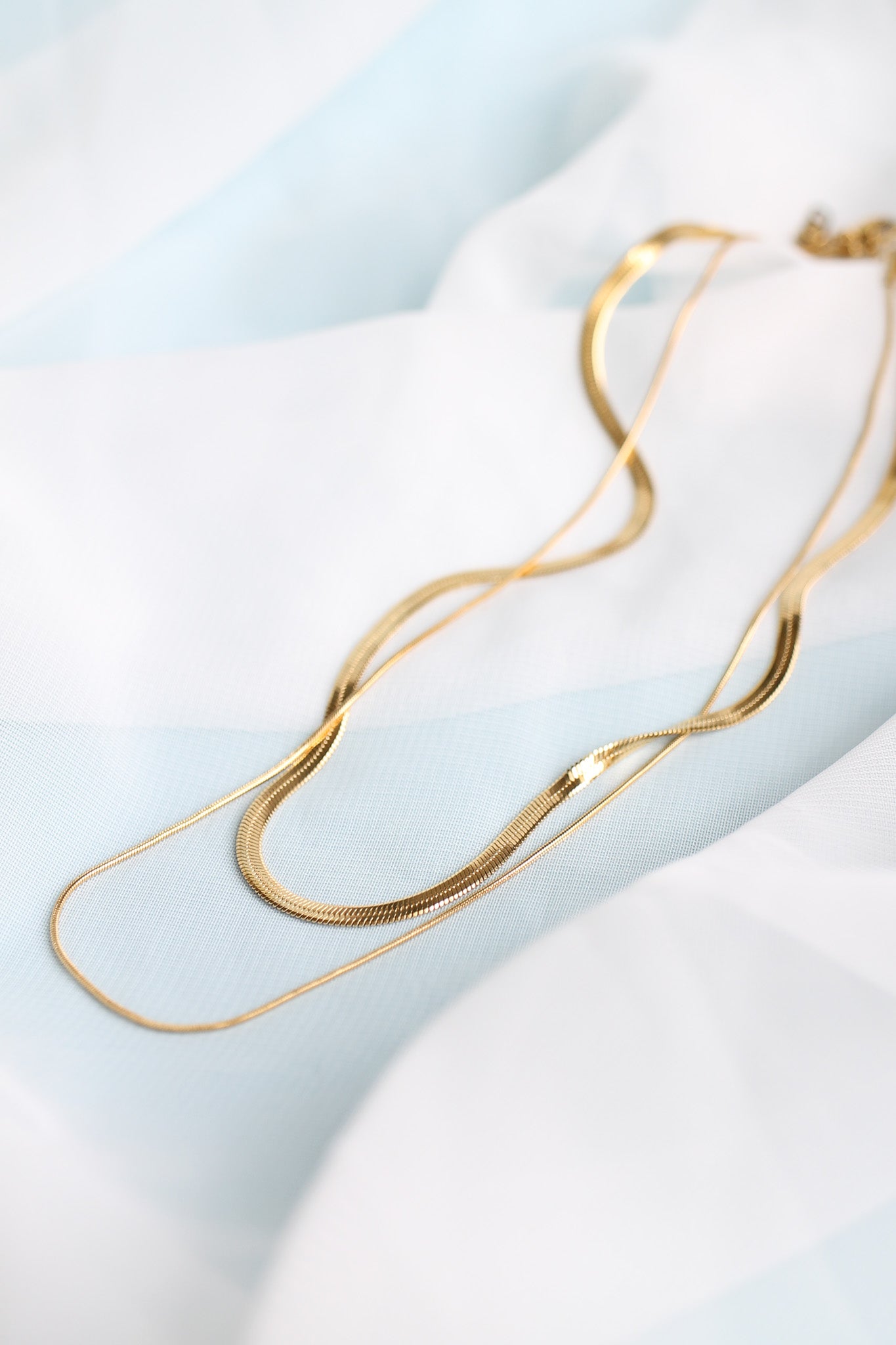 Back Bay Layered Necklace in Gold-Vavasi