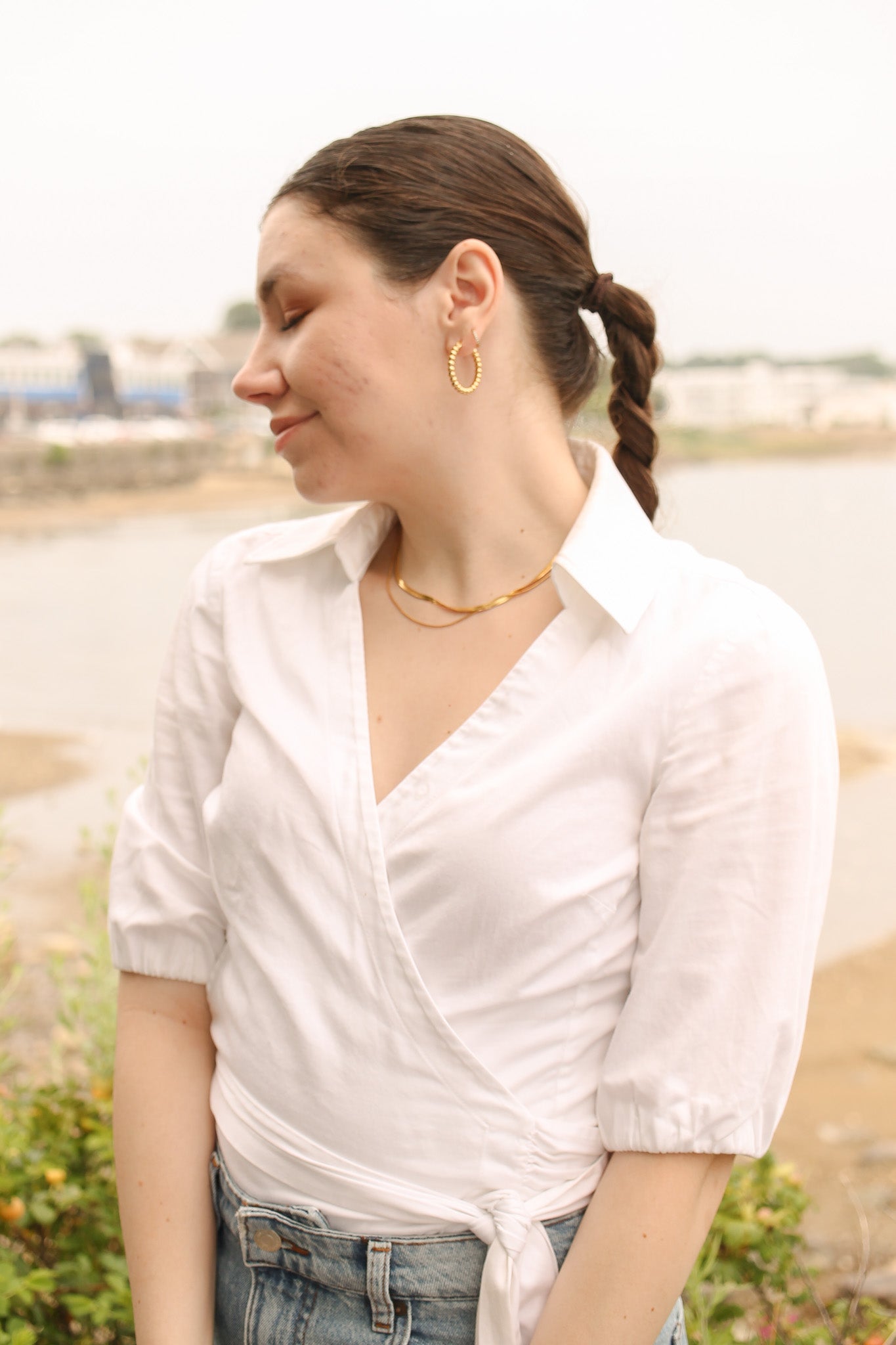 Back Bay Layered Necklace in Gold-Vavasi