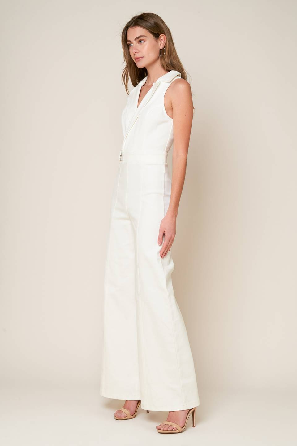 SHOPPING AROUND - WHITE - WIDE LEG JUMPSUIT-Vavasi