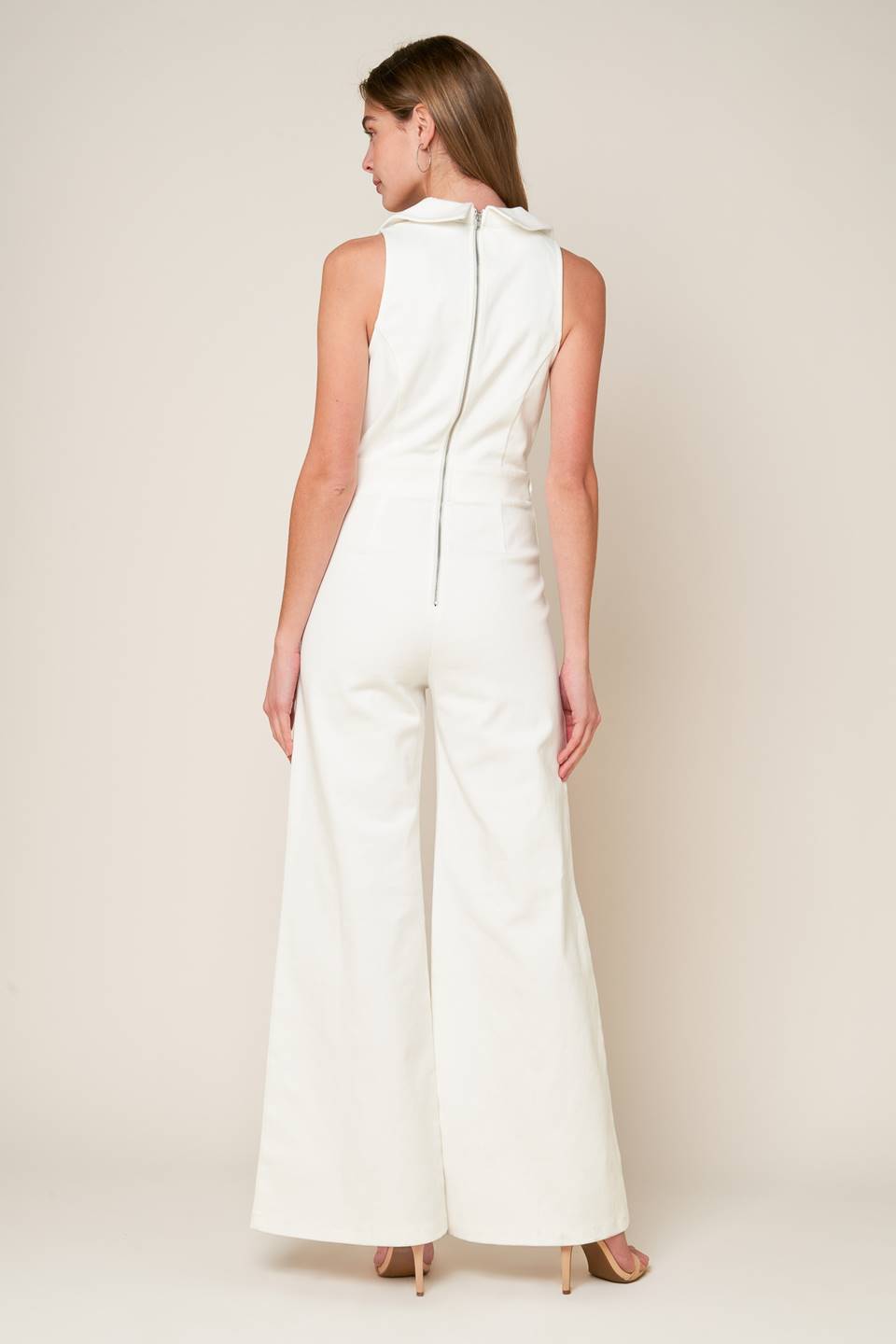 SHOPPING AROUND - WHITE - WIDE LEG JUMPSUIT-Vavasi