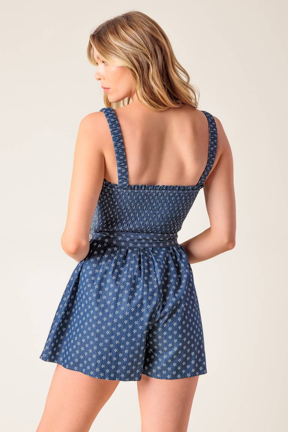 DAISIES DENIM ROMPER-Vavasi