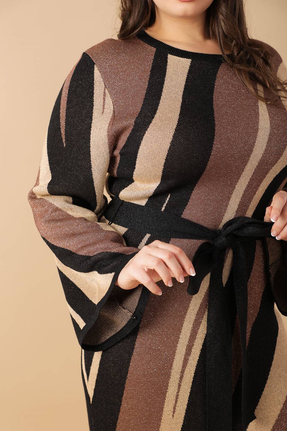 PUT ON A SMILE MIDI SWEATER DRESS-Vavasi