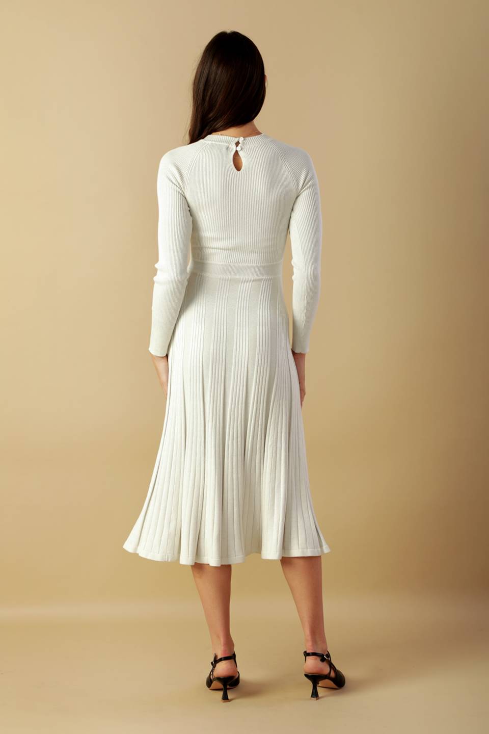 HIGH STANDARDS SWEATER MIDI DRESS-Vavasi