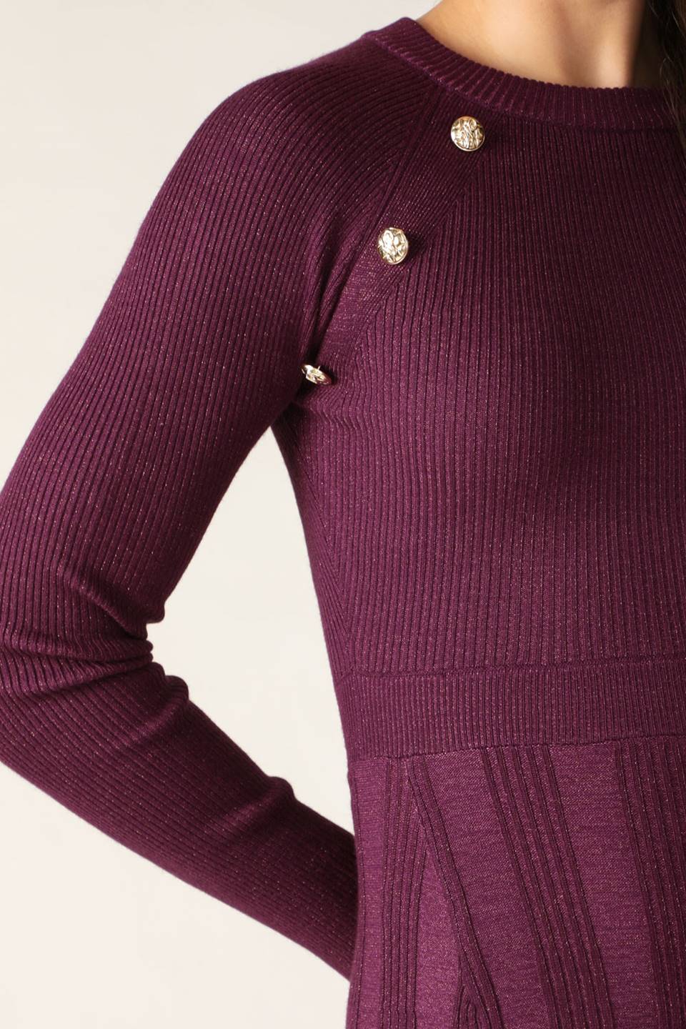 HIGH STANDARDS SWEATER MIDI DRESS-Vavasi