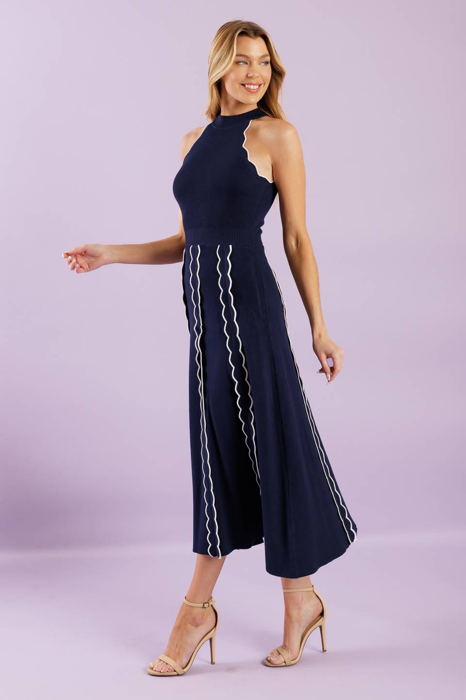 TIME FOR CHEER SWEATER MIDI DRESS-Vavasi