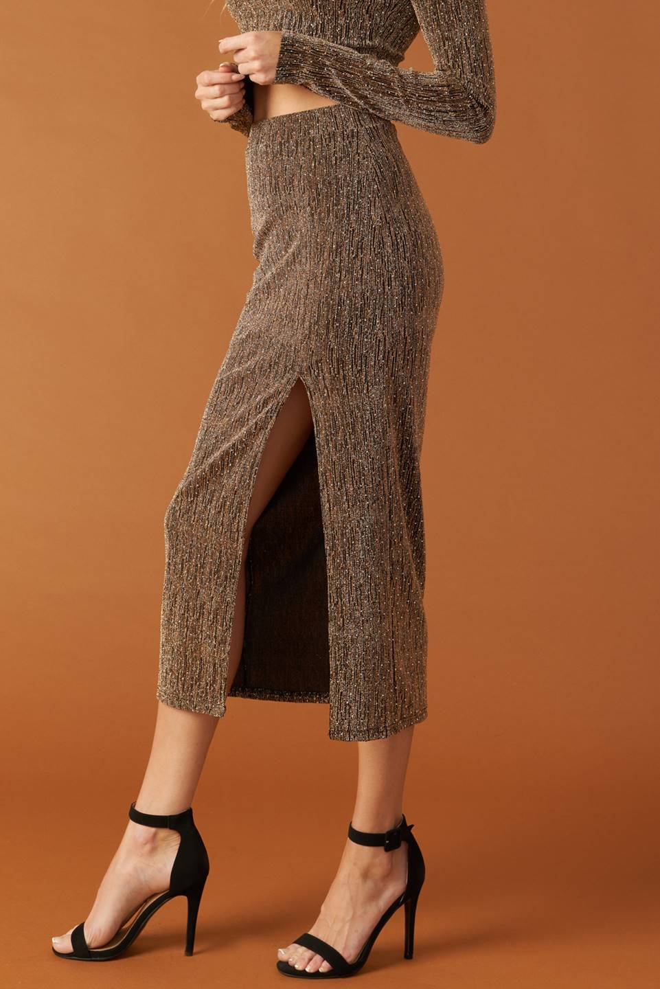 BRUNCH AT NOON FITTED TOP & SKIRT SET-Vavasi