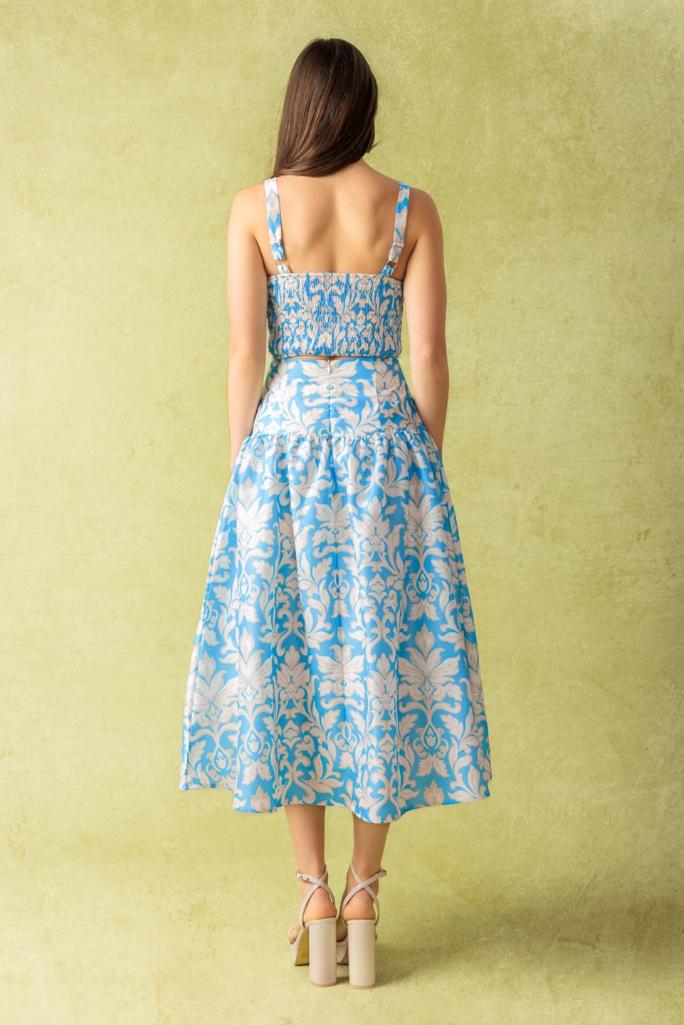 LITTLE MOMENTS WOVEN TOP AND SKIRT SET-Vavasi