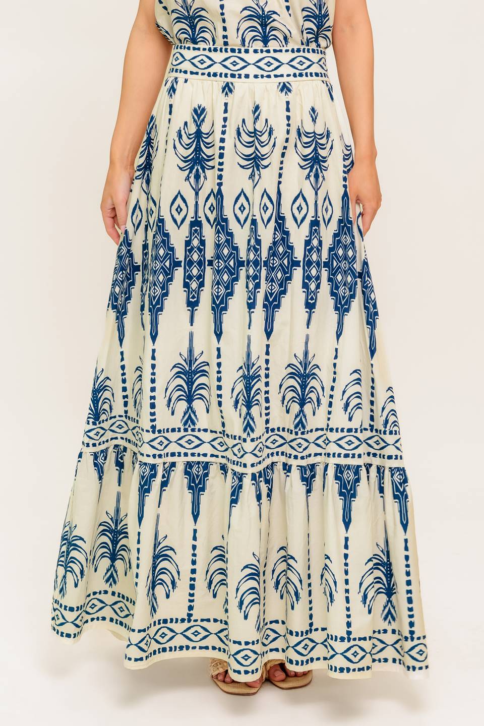 BOHO RHYTHM TOP & SKIRT SET - NAVY-Vavasi