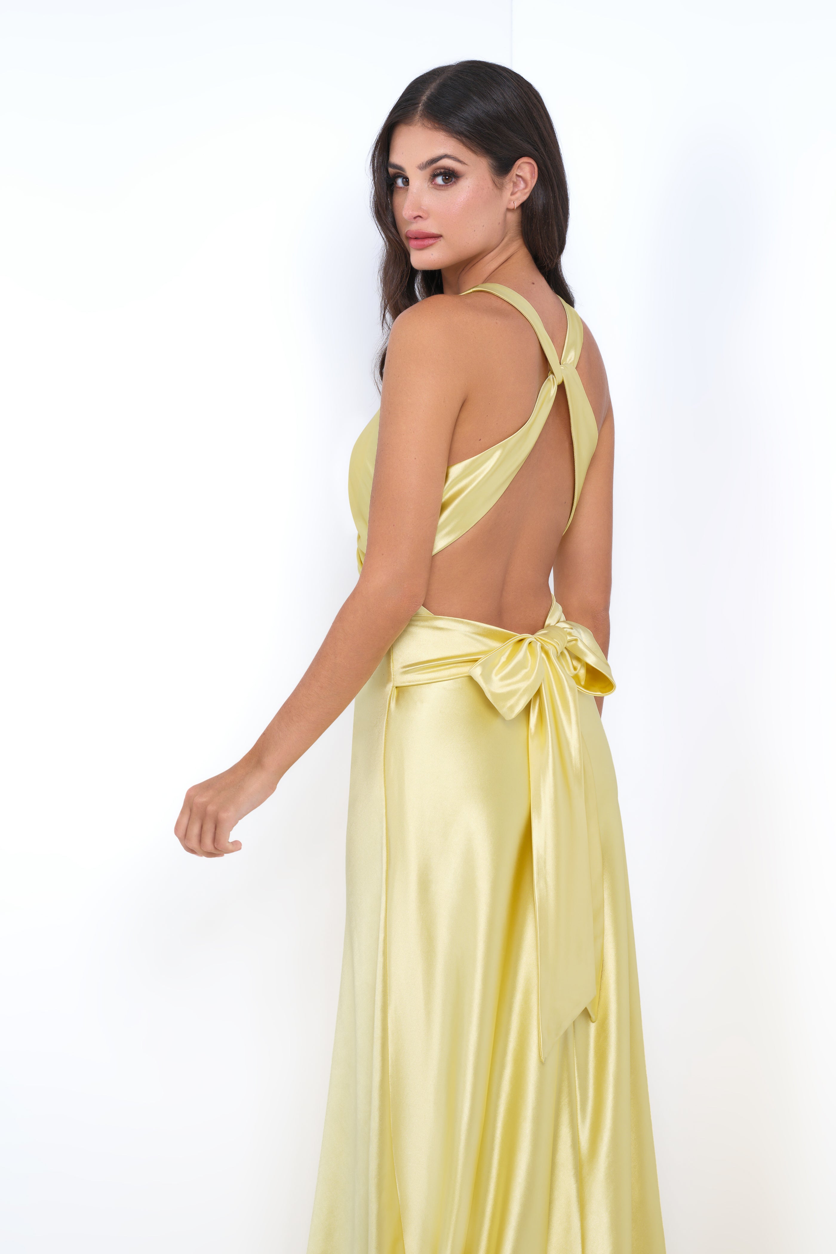 Odette Maxi Dress - Yellow-Vavasi