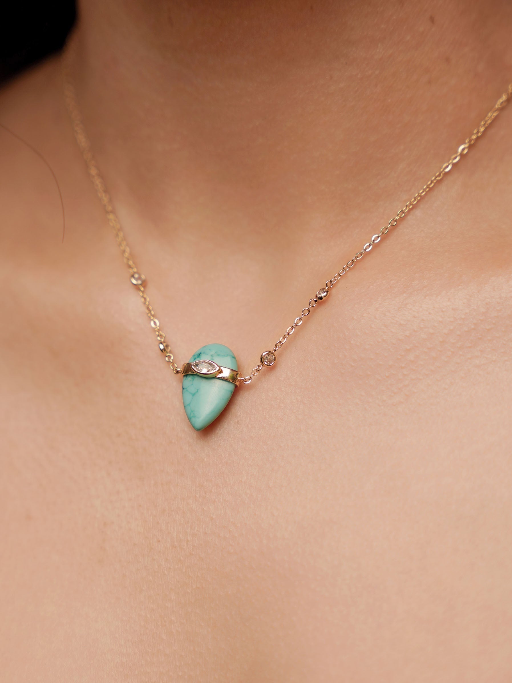 Turquoise Solstice Necklace-Vavasi