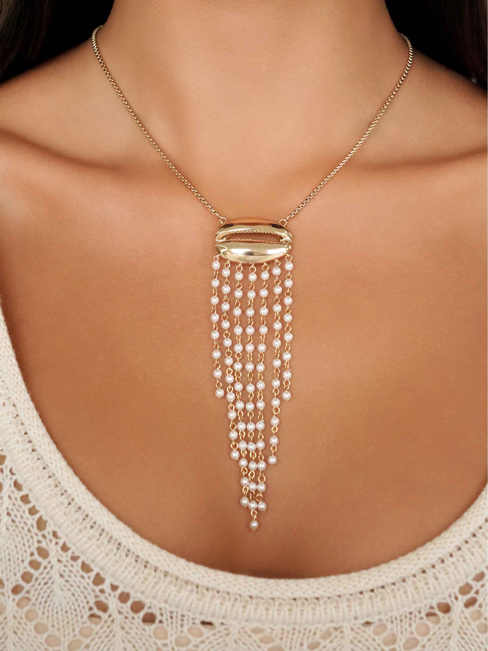 Mykonos Shell Necklace-Vavasi