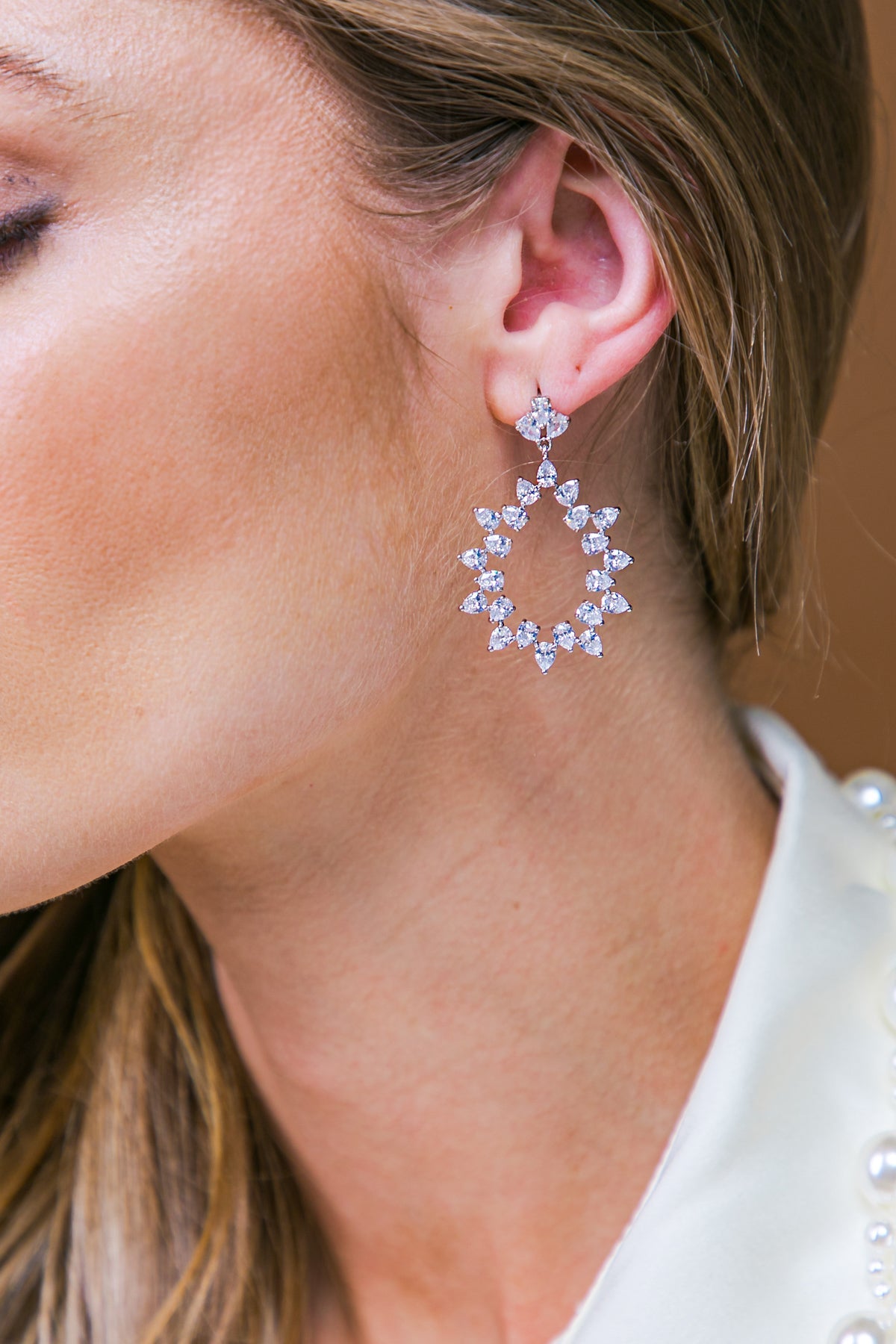 CHARLOTTE FLORAL DROP EARRINGS-Vavasi