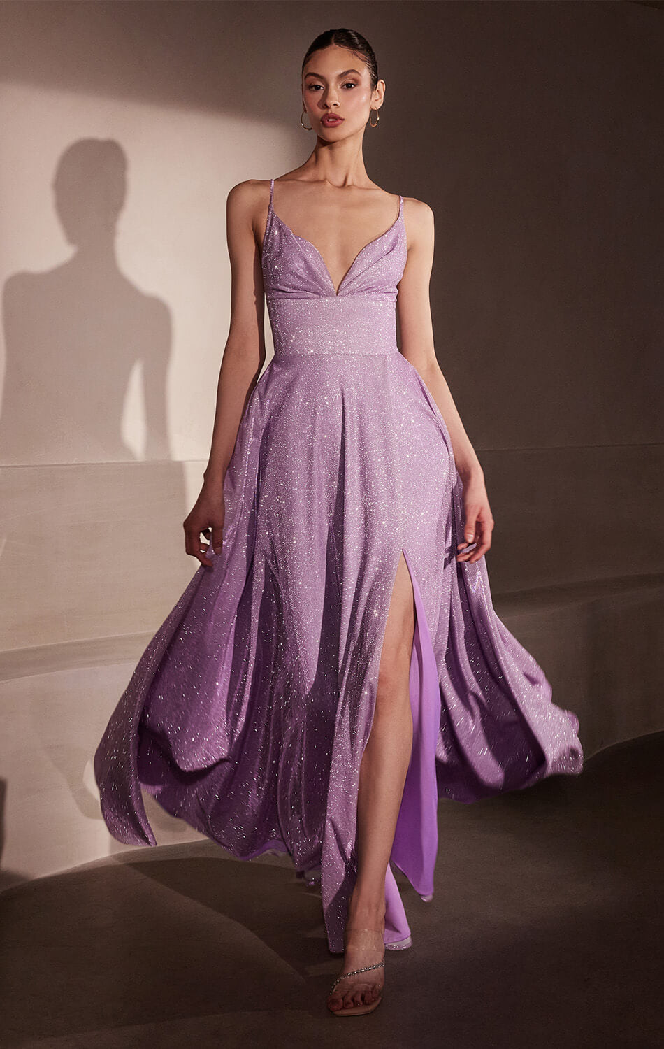 Gwendolyn Gown – Shimmer Lace-Up Back A-Line Evening Dress-Vavasi