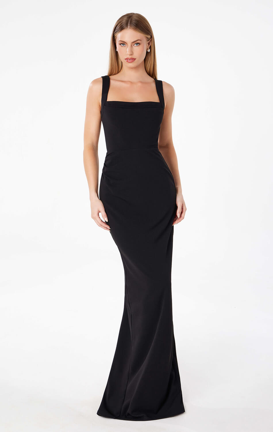 SHAYLA MAXI DRESS - SQUARE NECKLINE DRESS-Vavasi