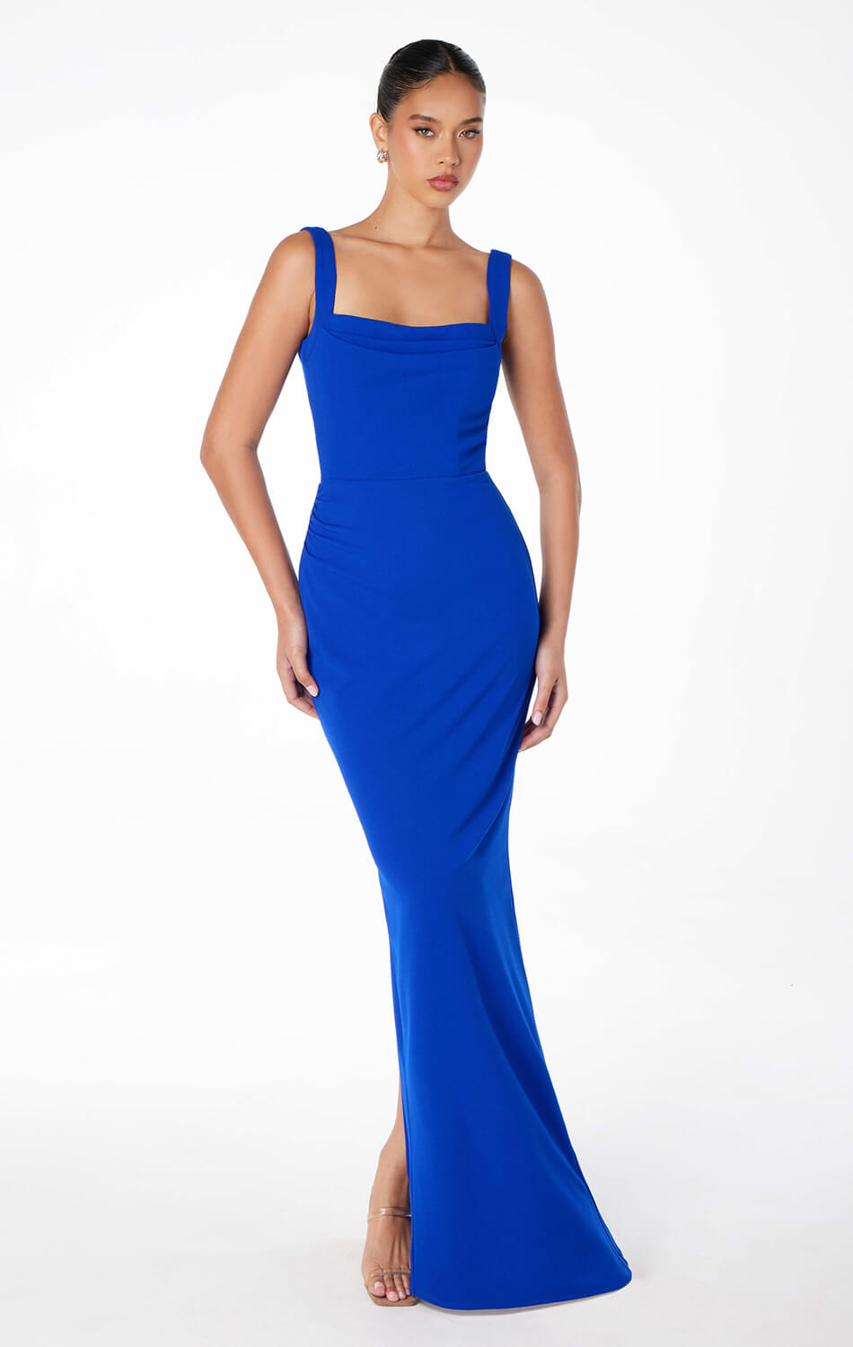 SHAYLA MAXI DRESS - SQUARE NECKLINE DRESS-Vavasi
