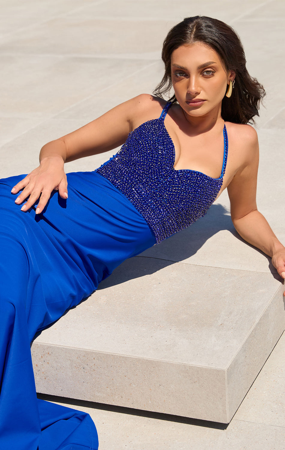 BODHI CRYSTAL BODICE MAXI DRESS-Vavasi