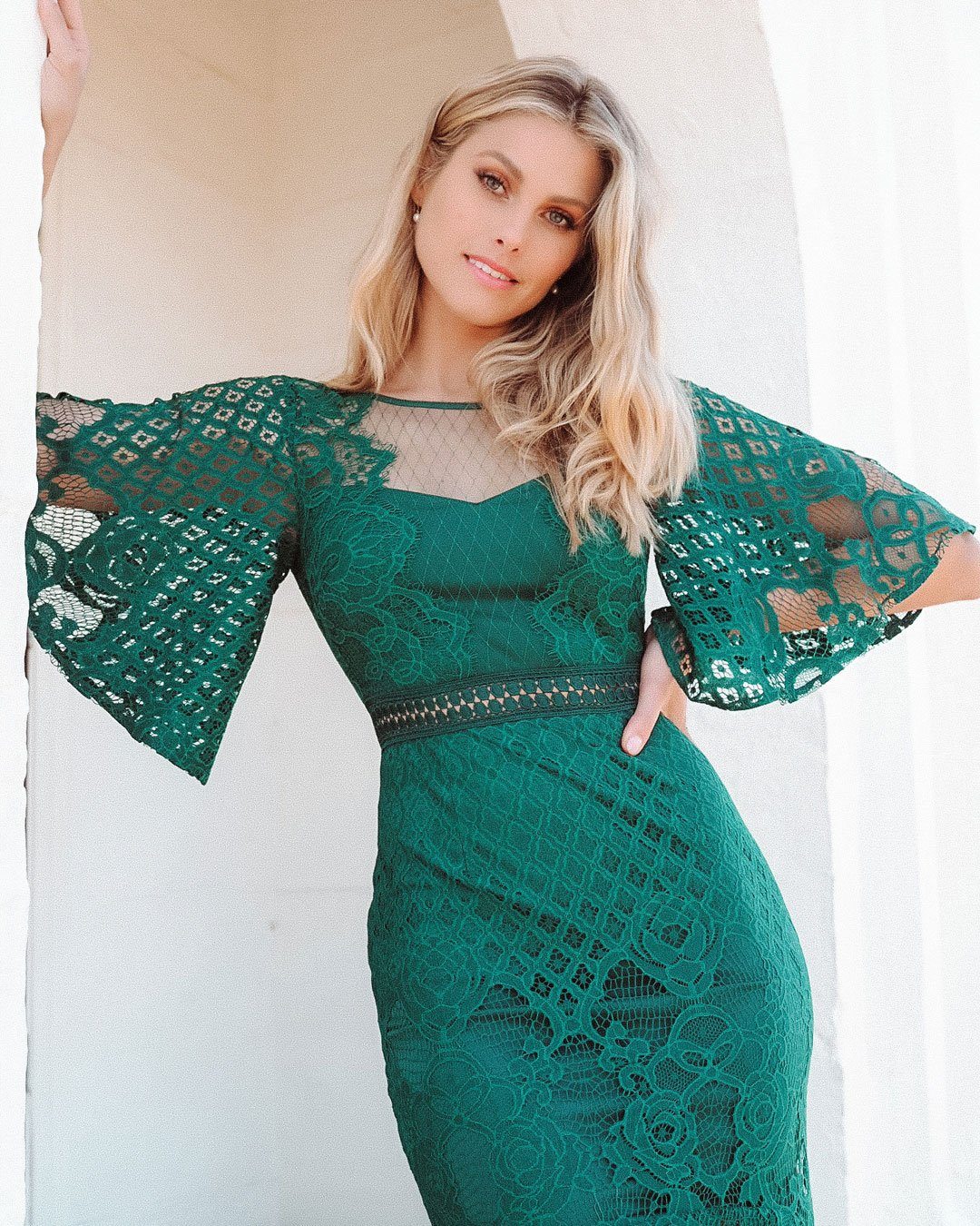 Reyna Dress - Emerald-Vavasi
