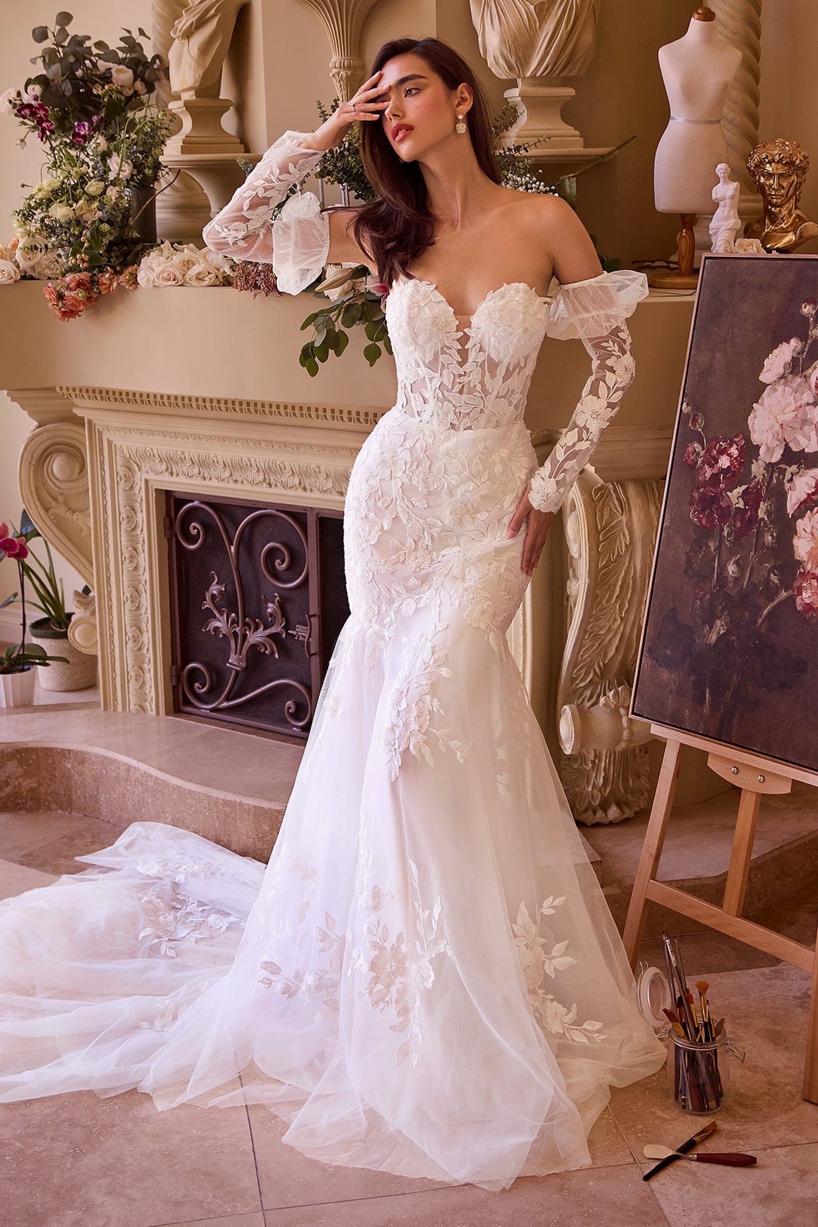 WL033 - Strapless Mermaid Bridal Gown & Sleeves - Andrea & Leo-Vavasi