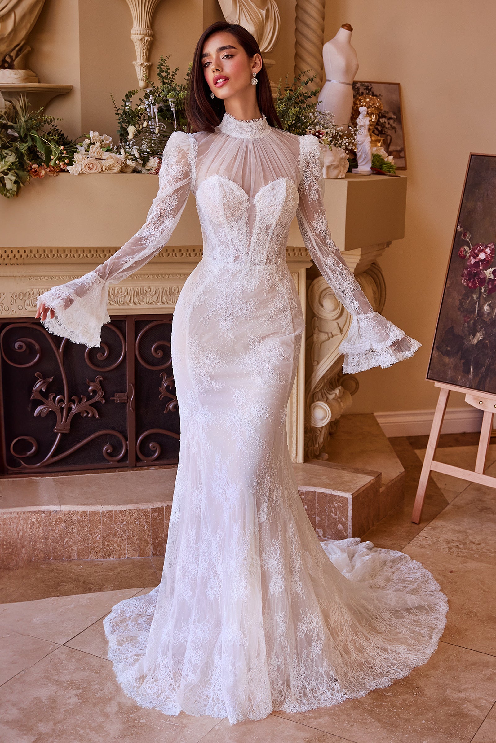 WL042 - Versitile Fitted Lace Bridal Gown - Andrea & Leo-Vavasi