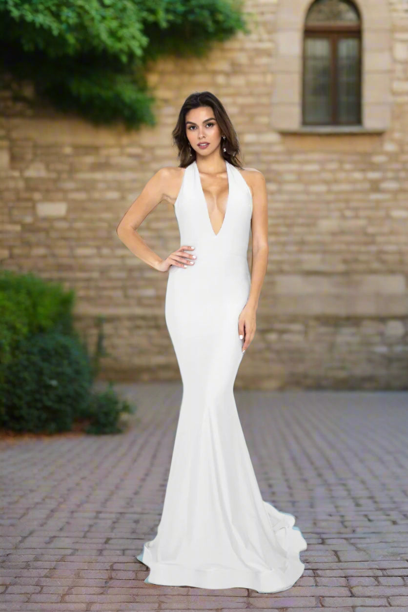 Raven Gown - White-  FINAL SALE-Vavasi