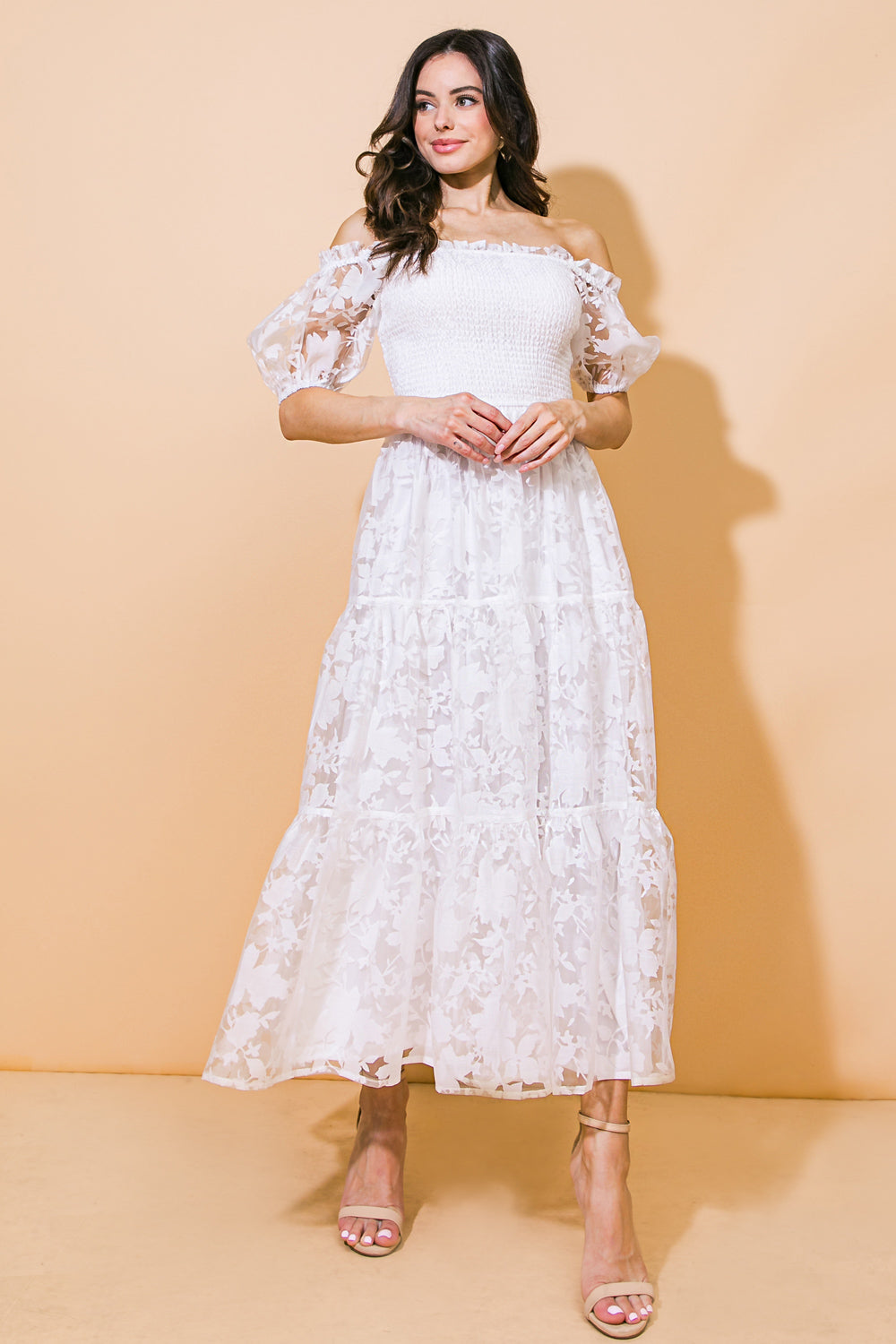 Size Small, LOVE IN YOUR EYES WOVEN MIDI DRESS - FINAL SALE-Vavasi