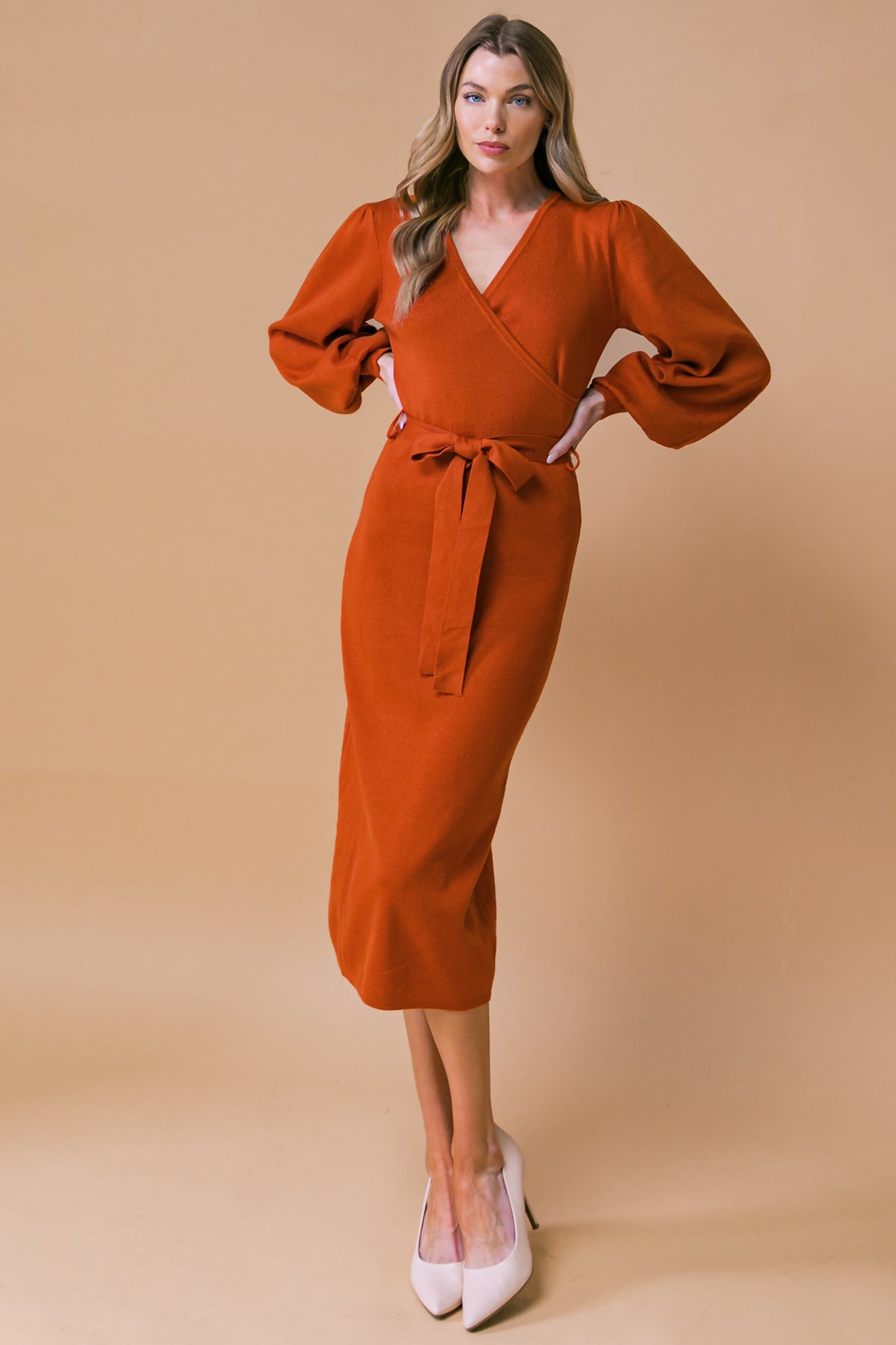 MATILDA SWEATER MIDI DRESS-Vavasi