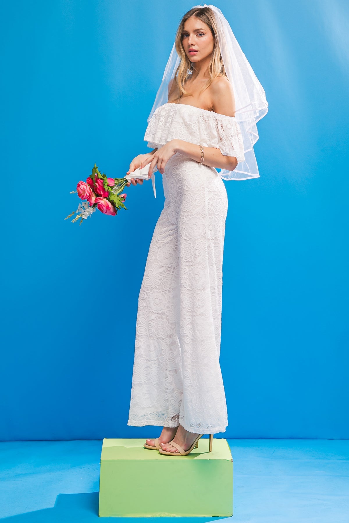 FATE INTERVENES WHITE LACE JUMPSUIT-Vavasi