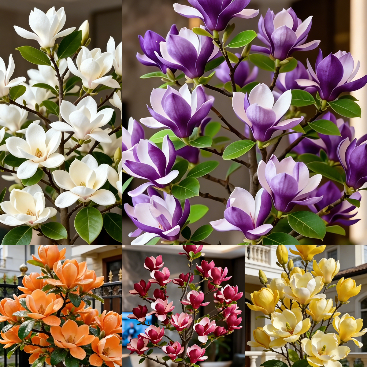 Magnolia liliiflora (Purple Orchids) Bulbs 🌸 Flowers Hide the Leaves, Fragrance Fills the Air