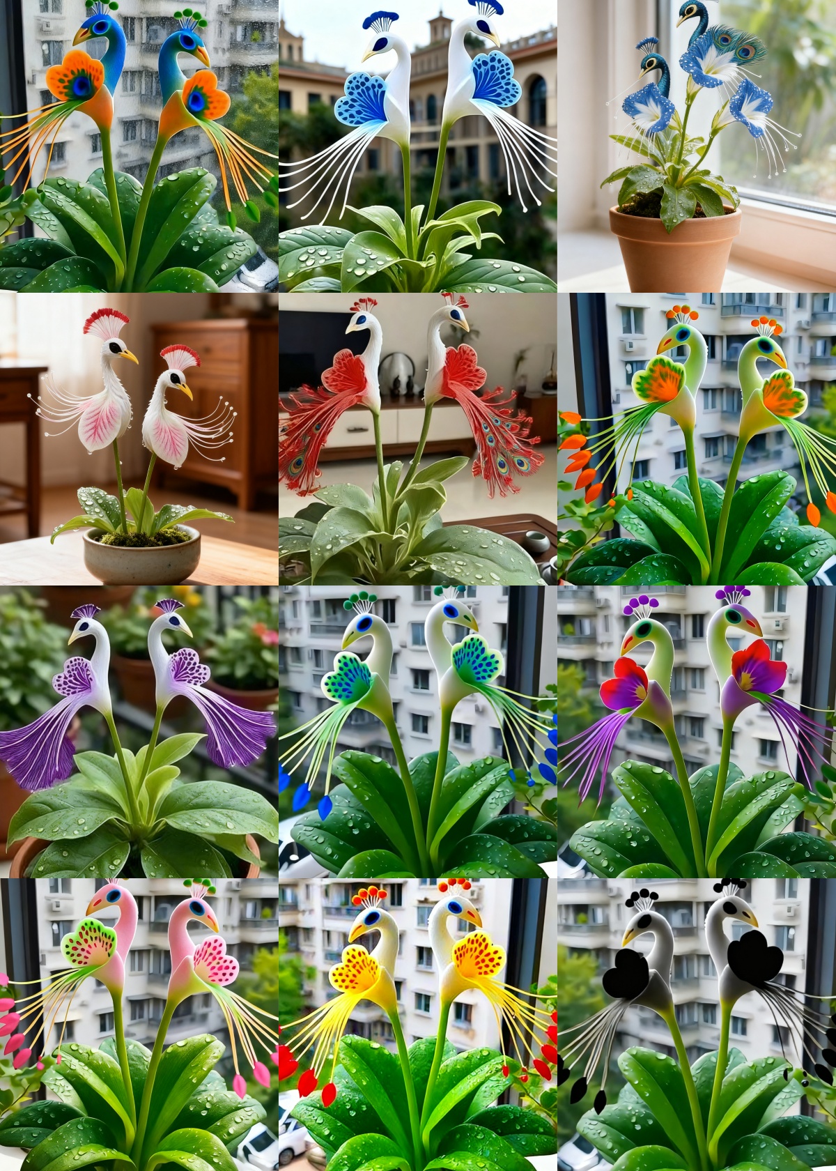 🦚Peacock Flower – No Soil Limits, Thrives in Any Environment, Year-Round Blooms 🌸