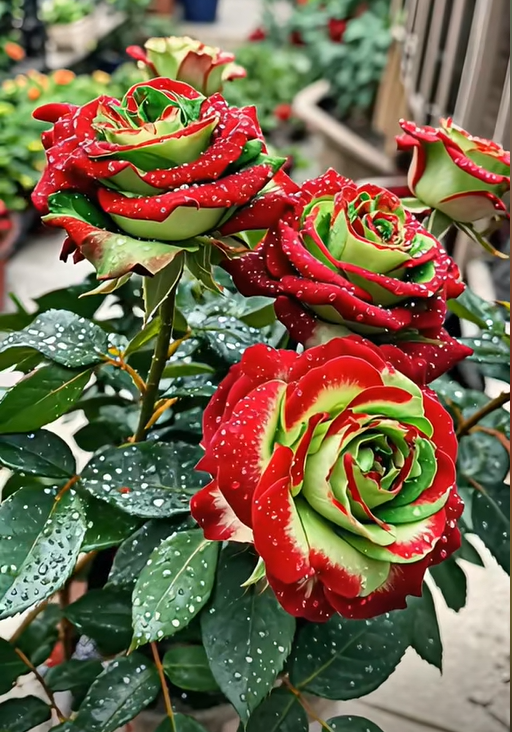 Scottish Red and Green Rose Seeds
