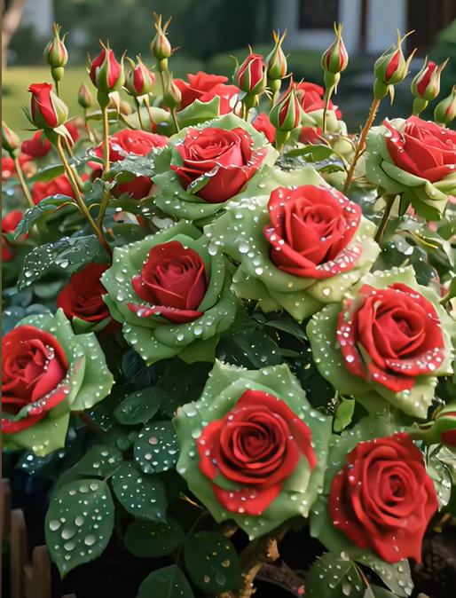 Scottish Red and Green Rose Seeds