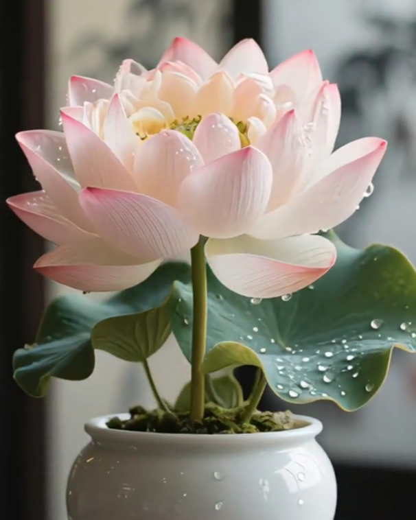 🌸【7 days germination】Last Day Sale - 50% OFF💐The Sacred Bonsai Bowl Lotus Flower