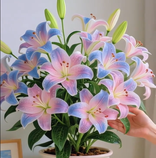 ⚜️Rare Color Double-Petaled Fragrant lily bulbs—Fresh and Sweet