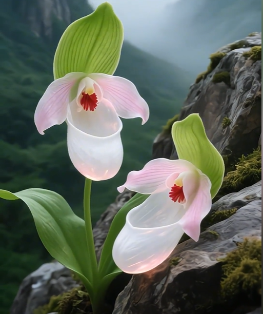 🌿 Bloom with Grace: Slipper Orchids – Nature’s Most Elegant Surprise 💕