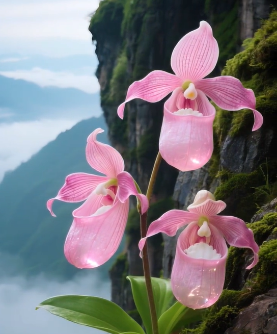 🌿 Bloom with Grace: Slipper Orchids – Nature’s Most Elegant Surprise 💕