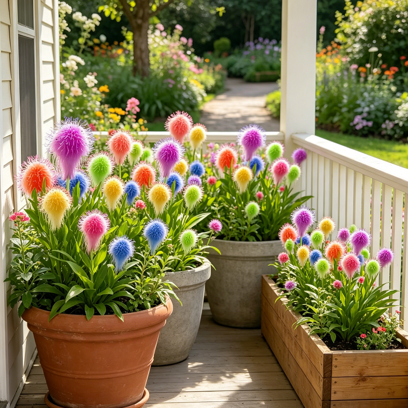 Multi-Color Fluffy Pom Pom Sunflower Seeds☀️Bring magic and beauty to your garden!