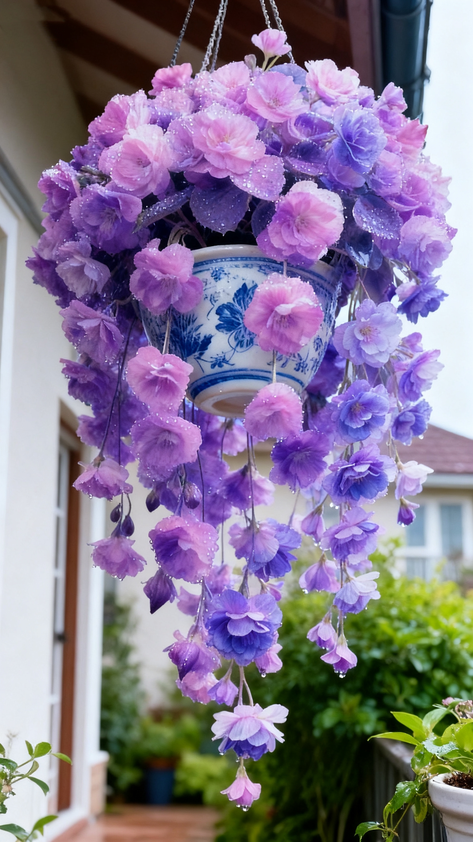 🌸 Trailing Begonia Seeds – Cascading Blooms，Easy Care  & Natural Air Freshener 🌱✨