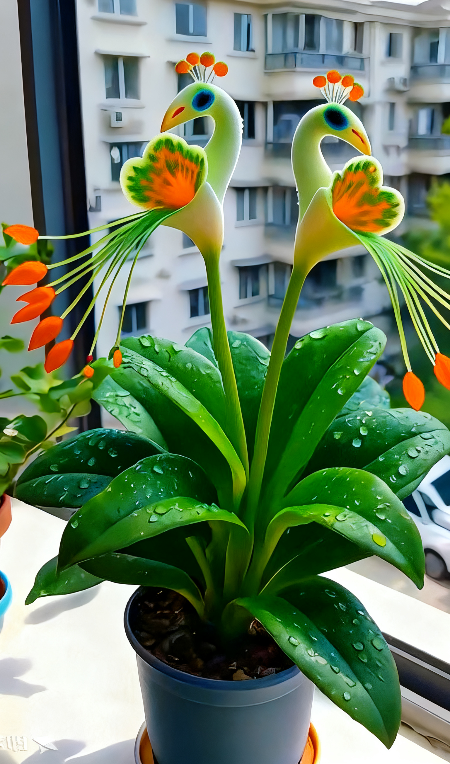 🦚Peacock Flower – No Soil Limits, Thrives in Any Environment, Year-Round Blooms 🌸