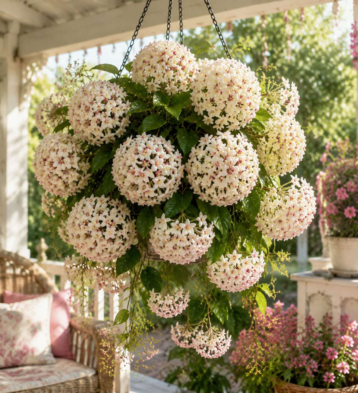 🔥A Living Plant That Feels Like Art — The Hoya That Blooms Like Porcelain Flowers🌸