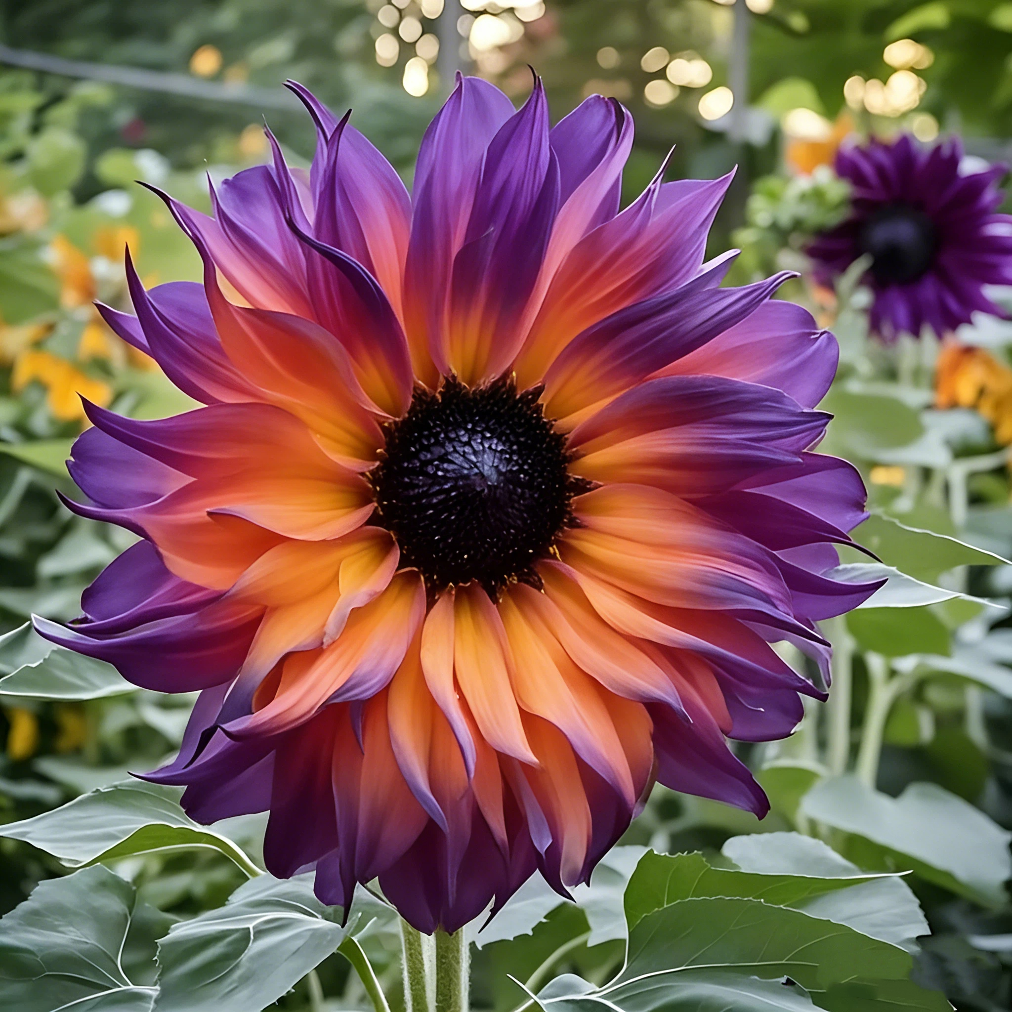 🌻Rare Giant Black Sun Dahlia Seeds