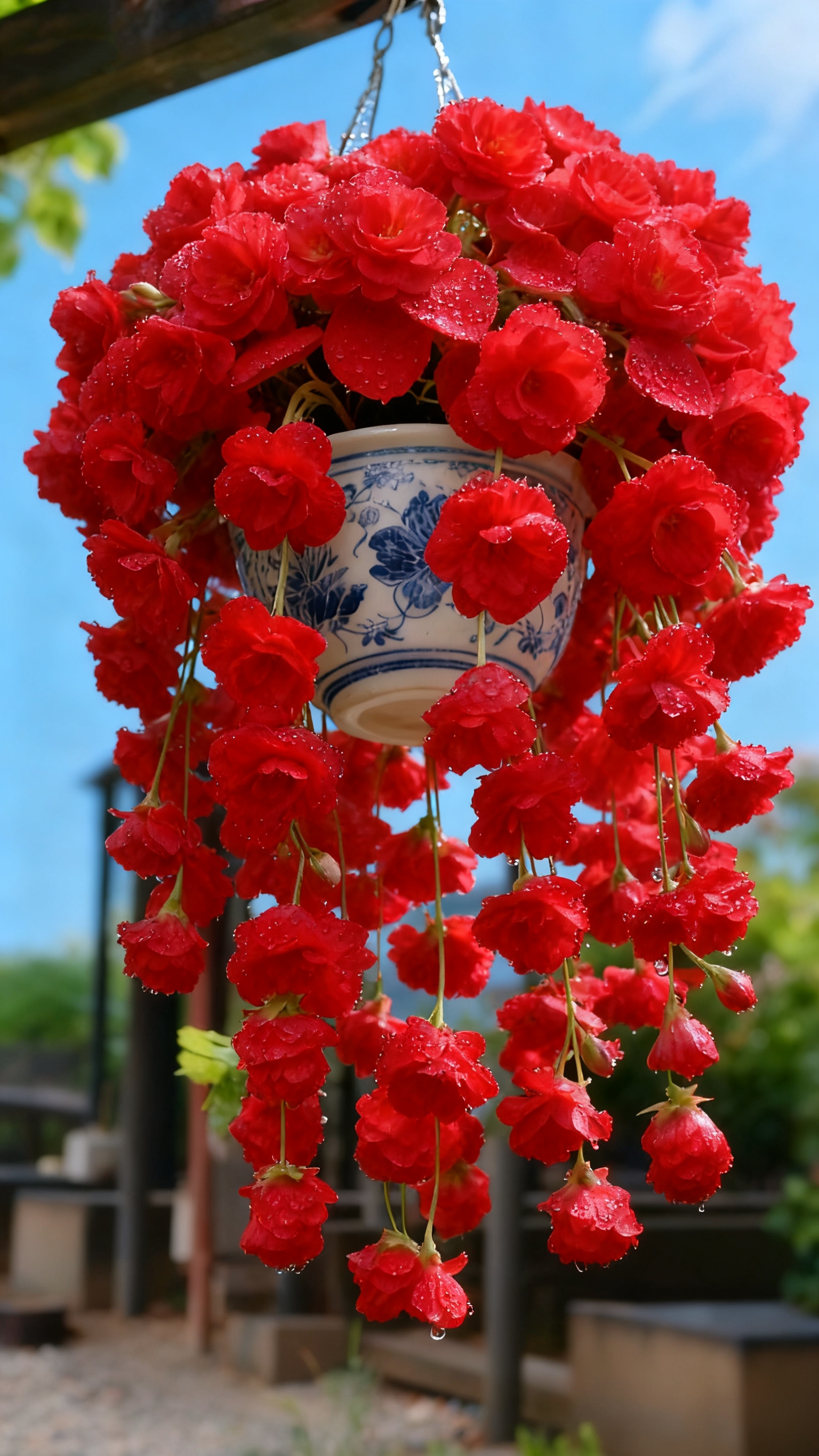 🌸 Trailing Begonia Seeds – Cascading Blooms，Easy Care  & Natural Air Freshener 🌱✨